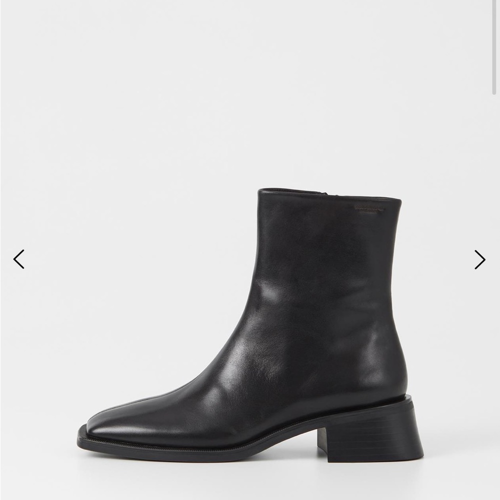Vagabond Blanca Black Ankle Boots black leather